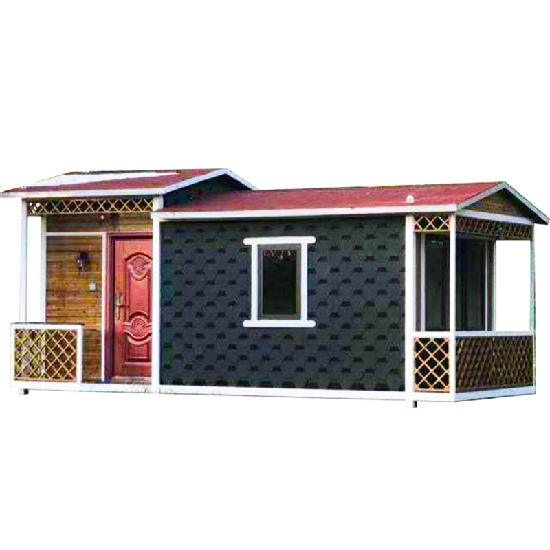 high quality 24 square meter prefabricated luxury wooden cottage holiday hurricane proof prefab house with bedrooms for islands