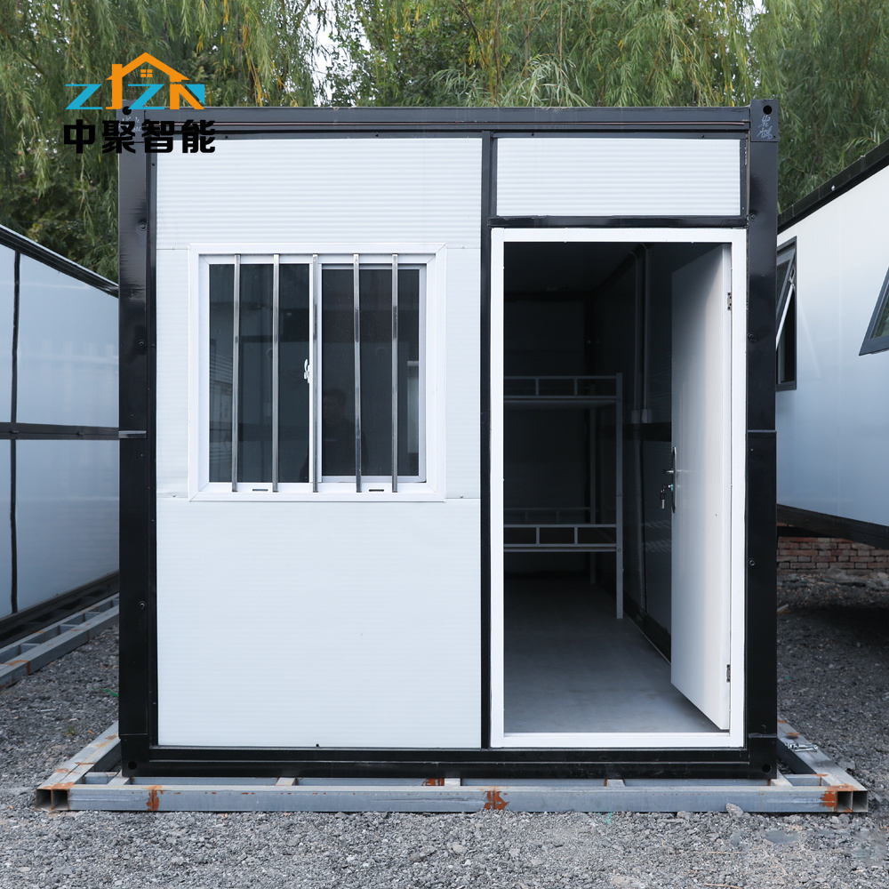 china good supplier 20ft 40 ft collapsible portable foldable flat house modular home folding container house with toilet