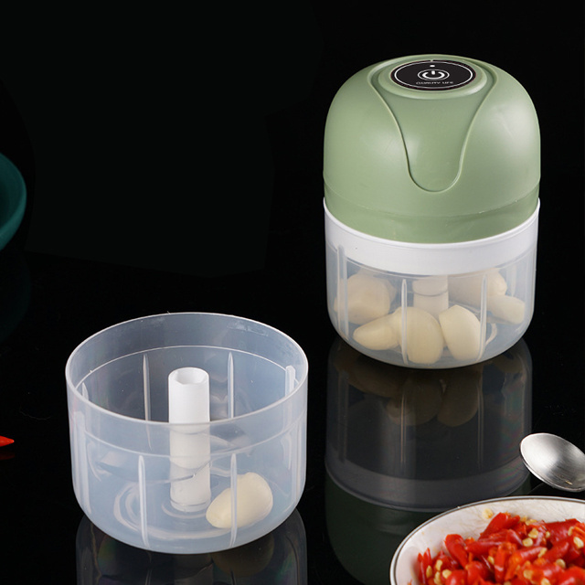 JILEN- Electric Mini Garlic Chopper,Portable Mini Mincer, 250ml Mini Baby Food Maker Presses for Chili Complementary food  Machine