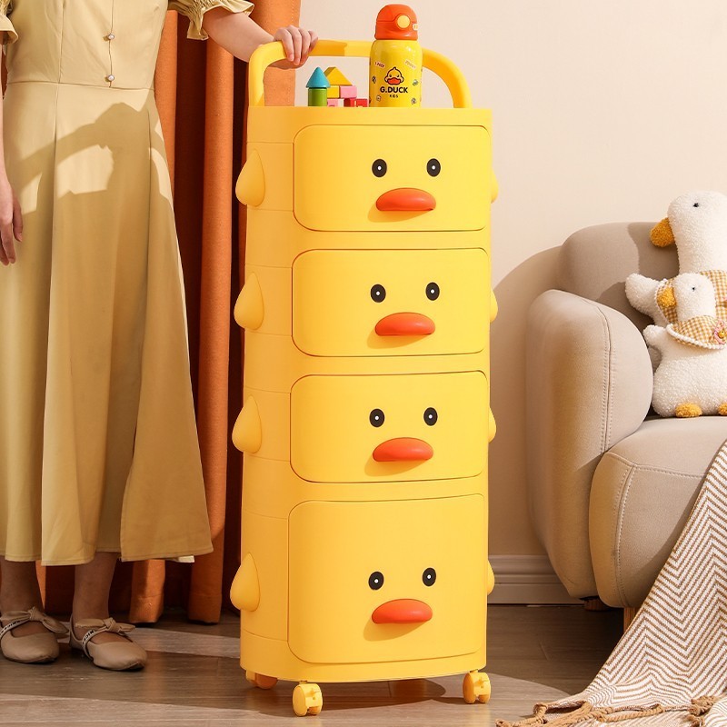 JILEN- Multi-Layer Drawer Snack Lockers Living Room Bedside Storage Cabinet  Kids Toy Storage Rack for Organizer Toy Snack