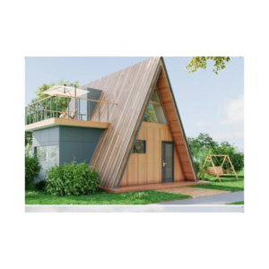 A-type frame small triangular prefabricated wooden house modular residential triangular house