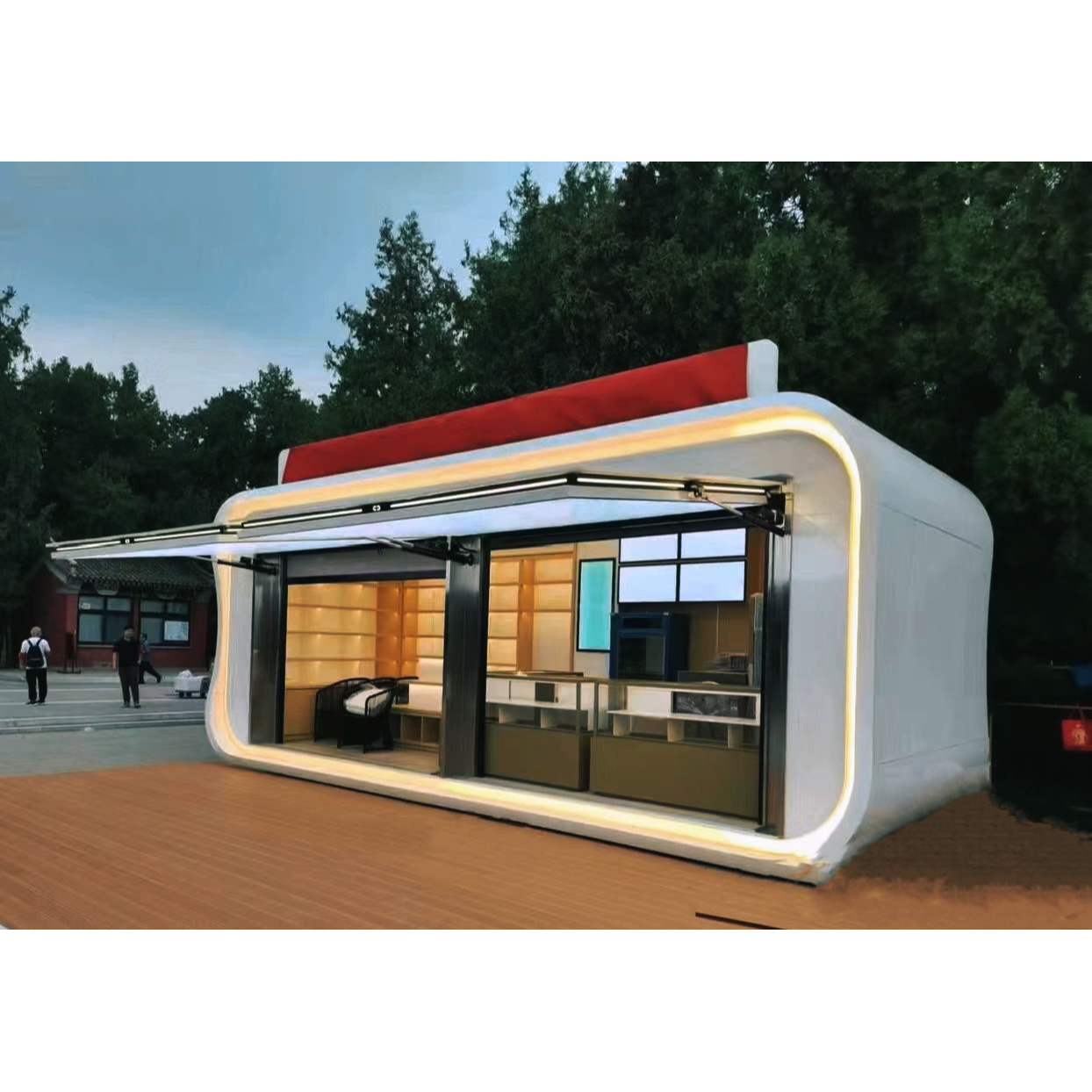 Custom Design High End Retail Indoor Food Kiosks Coffee Shopping Center Kiosk Gold Chocolate Shopping Mall Kiosk