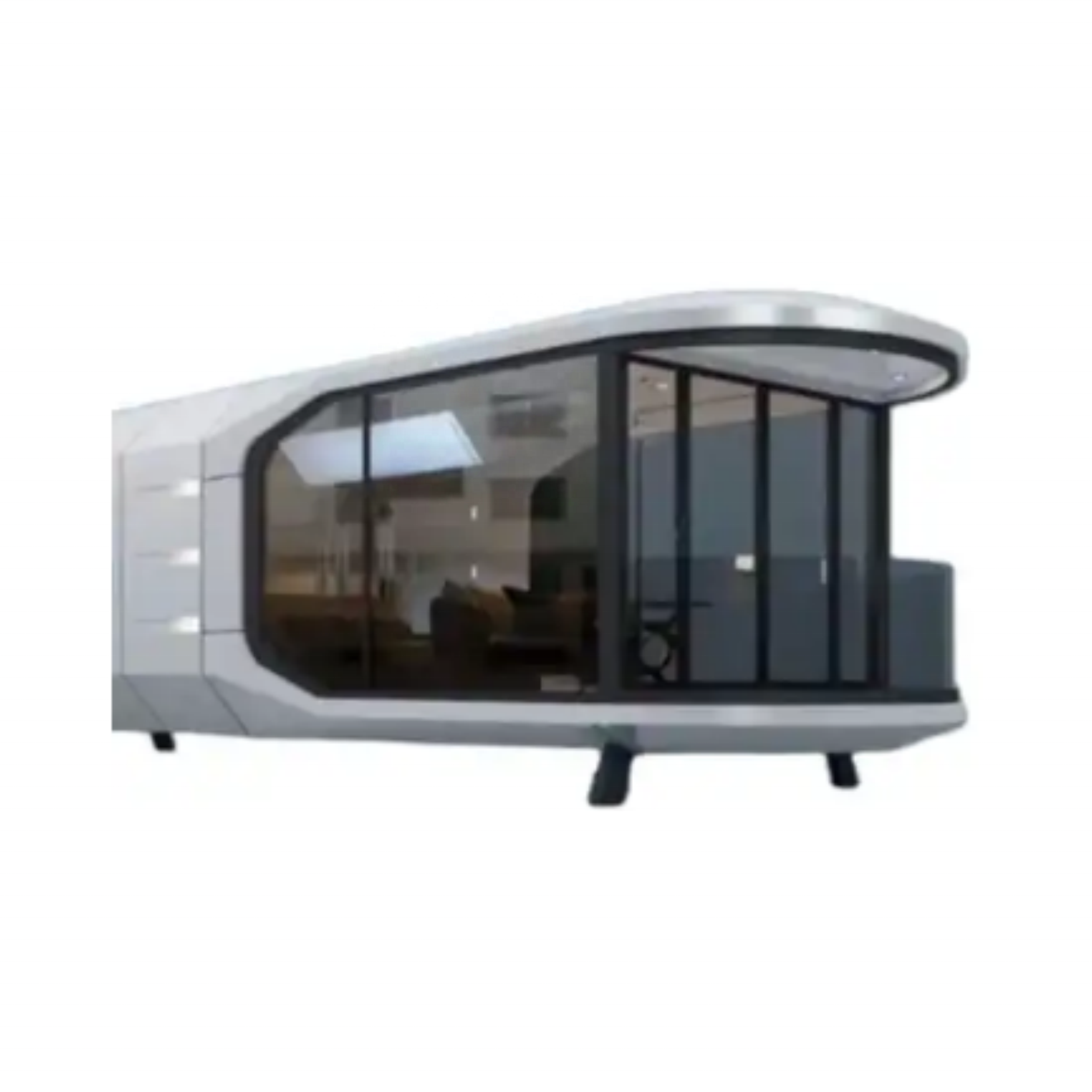 Customized Vacation  camping capsule Space Capsule Large A Frame House Prefabricated Cabin