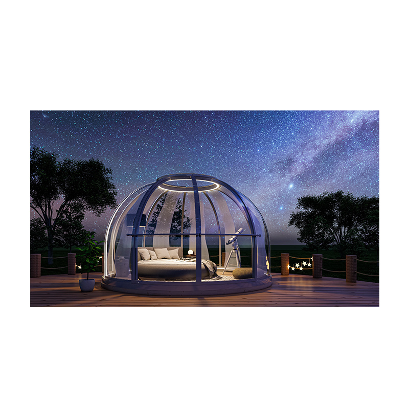 Outdoor Camping Customized Dome House Printing 1-2 Person Pop up Beach Tent Canopy Sun Glass Geodesic Domes