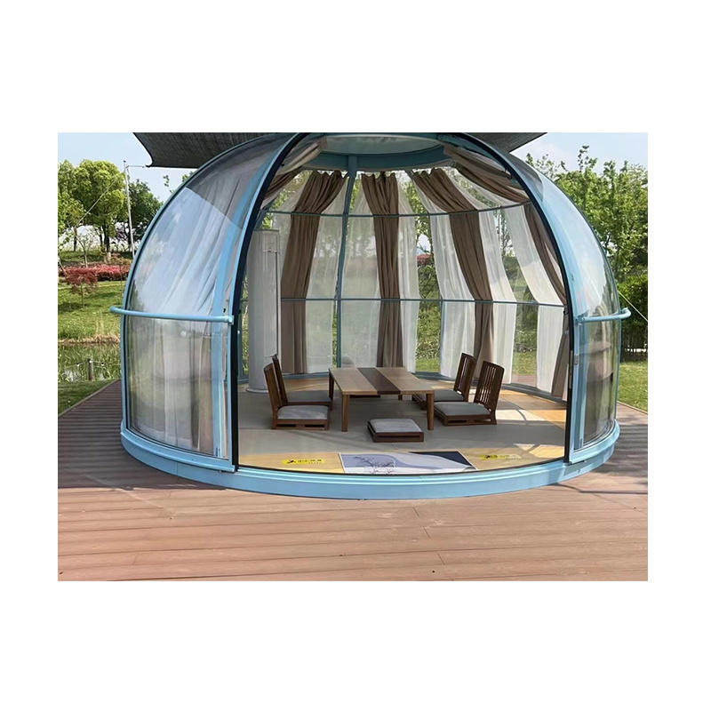 Outdoor Camping Customized Dome House Printing 1-2 Person Pop up Beach Tent Canopy Sun Glass Geodesic Domes