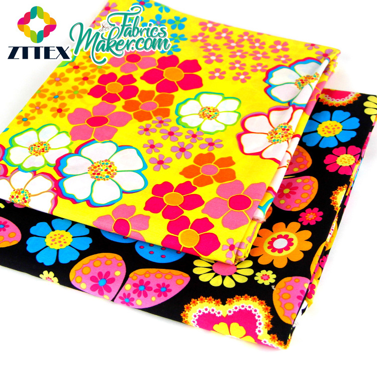 New premium screen digital  printing 100% cotton printed fabric in bulk