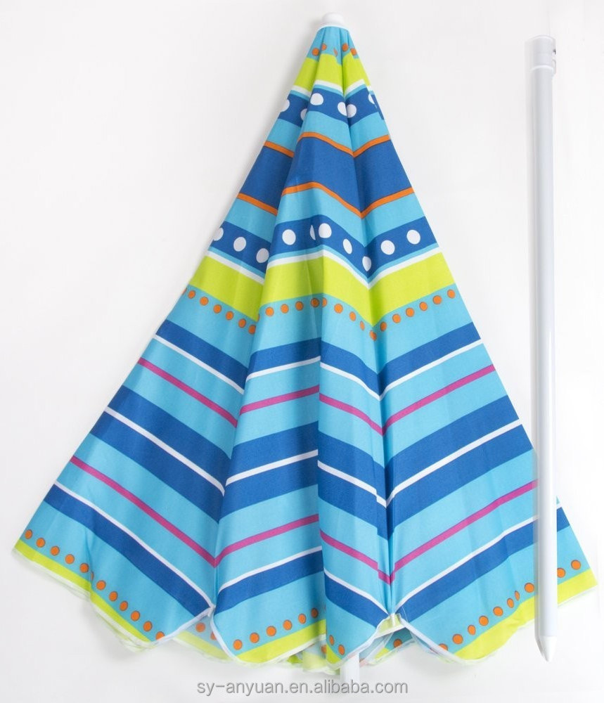 Colorful Stripe Cloth Small Size Beach Umbrella Shangyu New Product Garden Umbrella