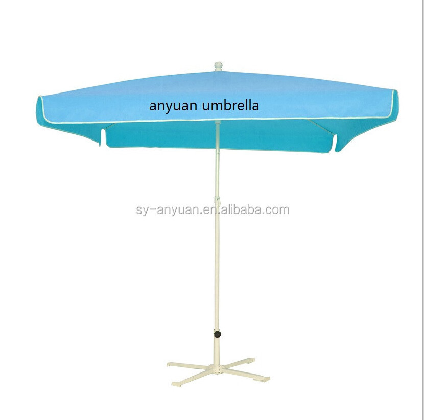 Shaoxing Shangyu Advertising square parasol promotional umbrella beach umbrella frame with printed