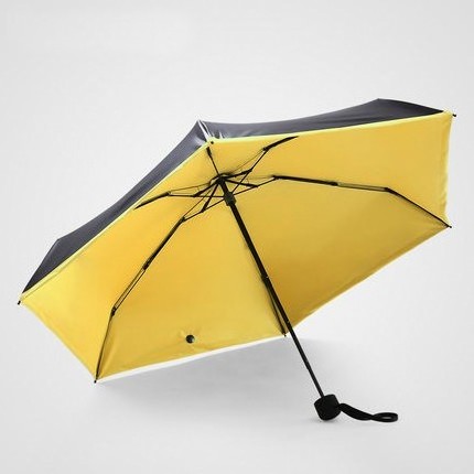 Colorful Mini Pocket 5 Fold Sun Umbrella with case,foldable super mini travel pocket umbrella