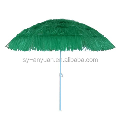 standard orange grass umbrella hawaii straw beach umbrella