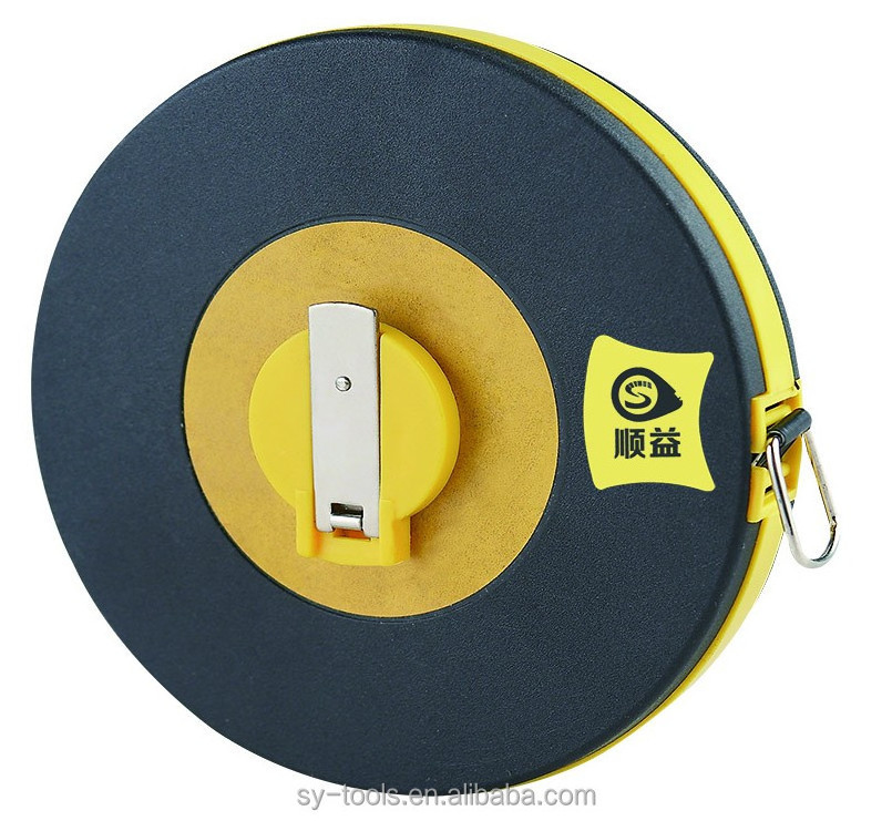 Yellow pipe diameter tape measure measuring tape 50 meter