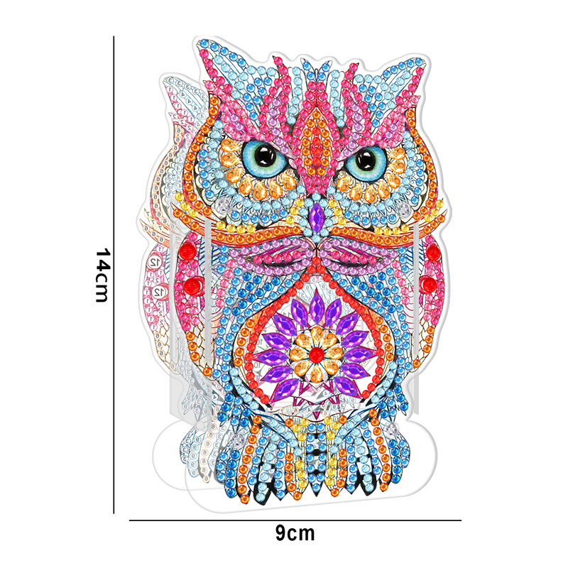 Animal painting owl Diy diamond painting kits for kids Pen holders for Studying house decor