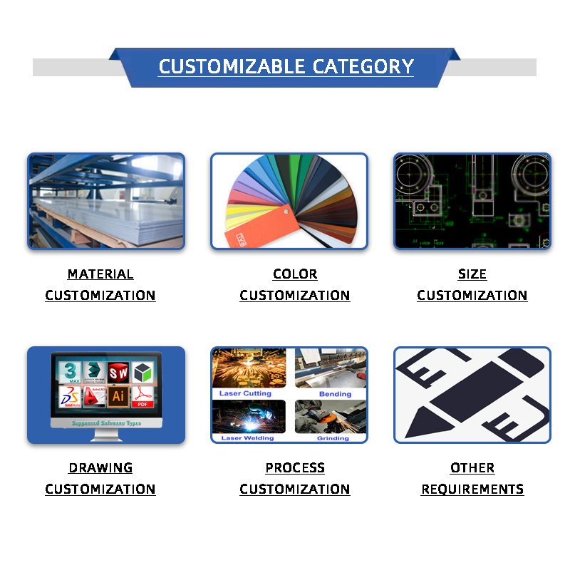 Factory Custom Complex Precision Sheet Metal Parts Special Laser Cutting Sheet Metal Fabrication and Assembly