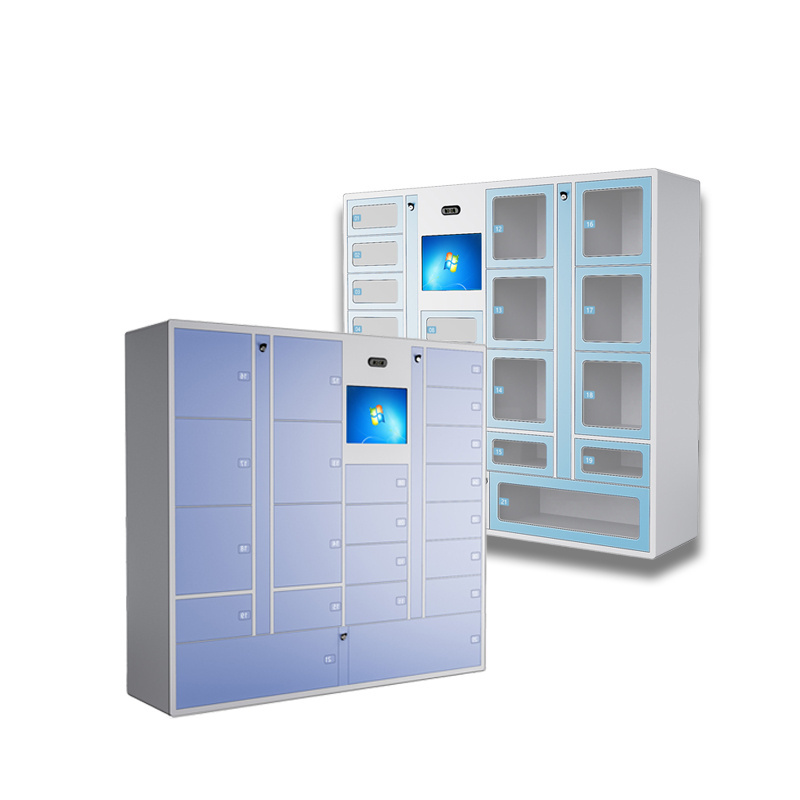 Customize Outdoor Intelligent Coin RFID Metal Storage Parcel Locker Cabinet Electronic Smart Key Locker For Dealership