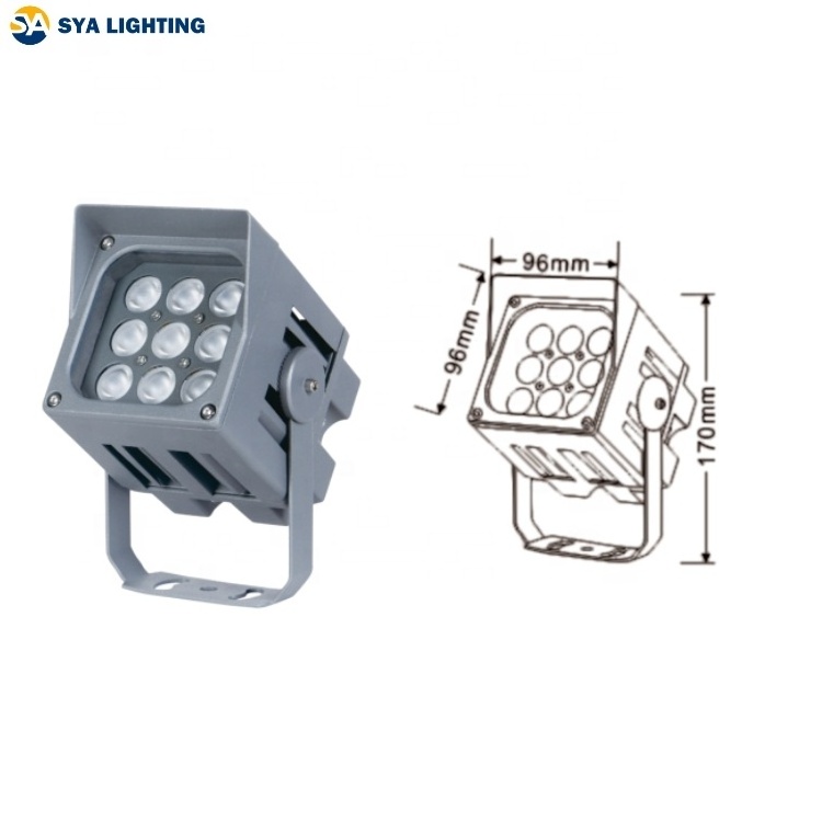 SYA-608C  Popular High Efficiency 72W 120W RGB LED Outdoor Spot Light For Building Wall Facade Lighting