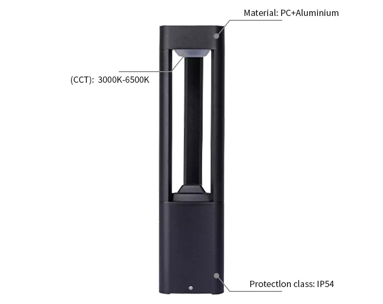 SYA-1204 Aluminum Landscape Pathway Highlight Modern LED Bollard Post Light Outdoor LED Lawn Light