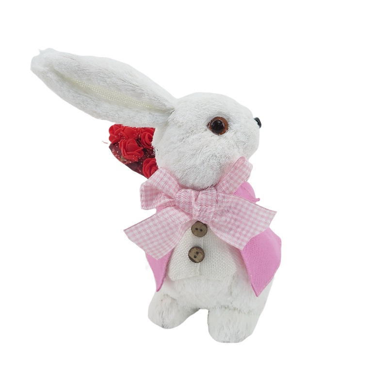 Easter Valentines Day Gift 2024 Other Party Decorations Kids Party Favors Pink White Rabbit Figurine Decor for Wedding