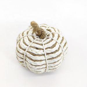 Wholesale 17cm Home Decor Natural Hemp Rope Handmade Fall Decor Pumpkin For Table Decoration