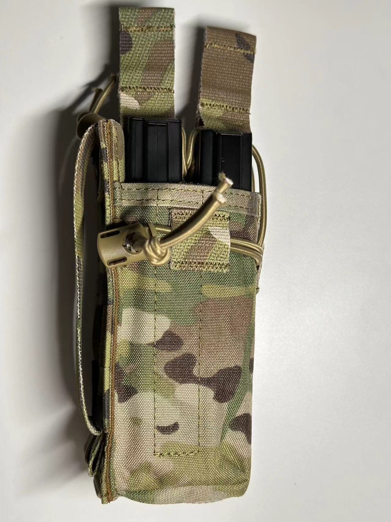 Gray Dot AK Open Spare Mags Chest Rig Tactical Pouch Training Vest Pouch