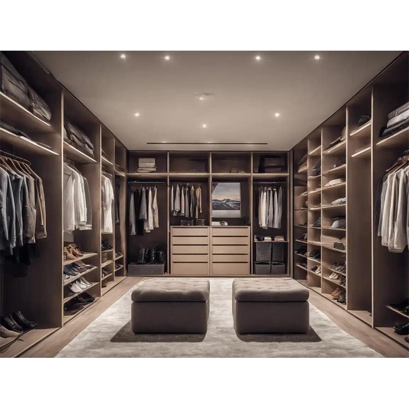 European style modern design modular walk in closet dress up wardrobe simple closet design