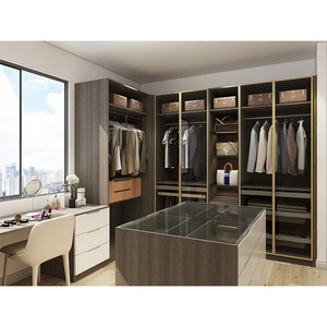 European style modern design modular walk in closet dress up wardrobe simple closet design