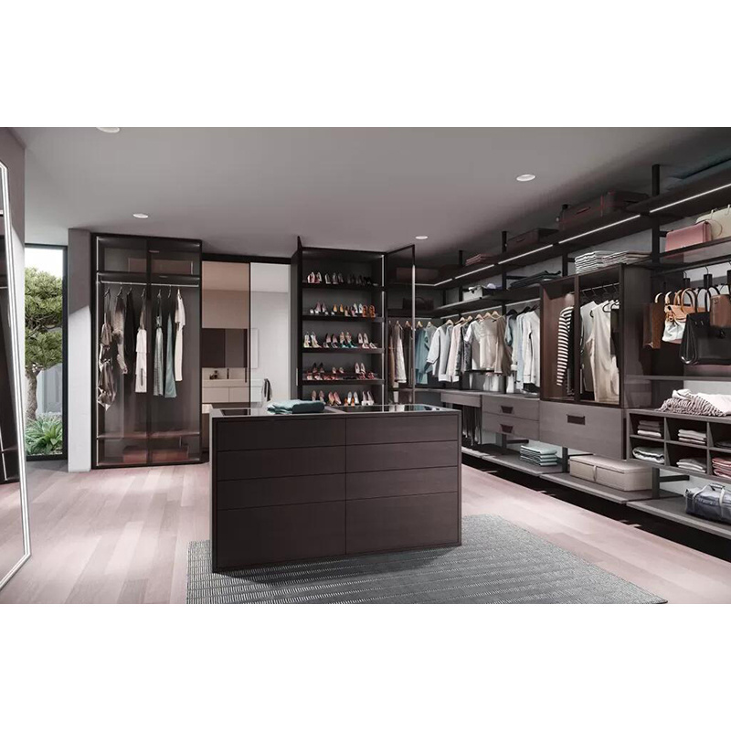 European style modern design modular walk in closet dress up wardrobe simple closet design