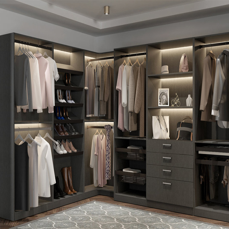 Bedroom furniture L shape closet organizer custom closets systems