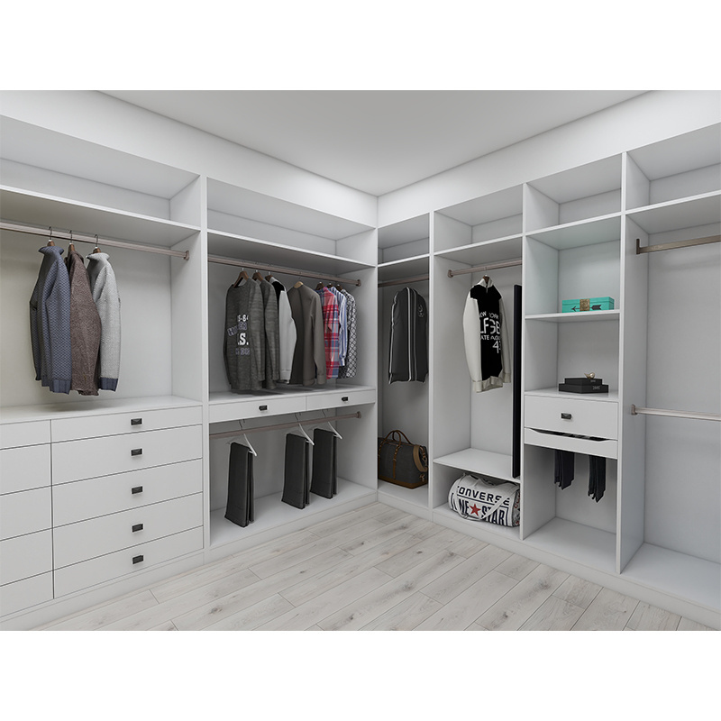 2024 modern walk in closet wardrobe custom systems design wood bedroom cupboards for bedroom open wardrobe