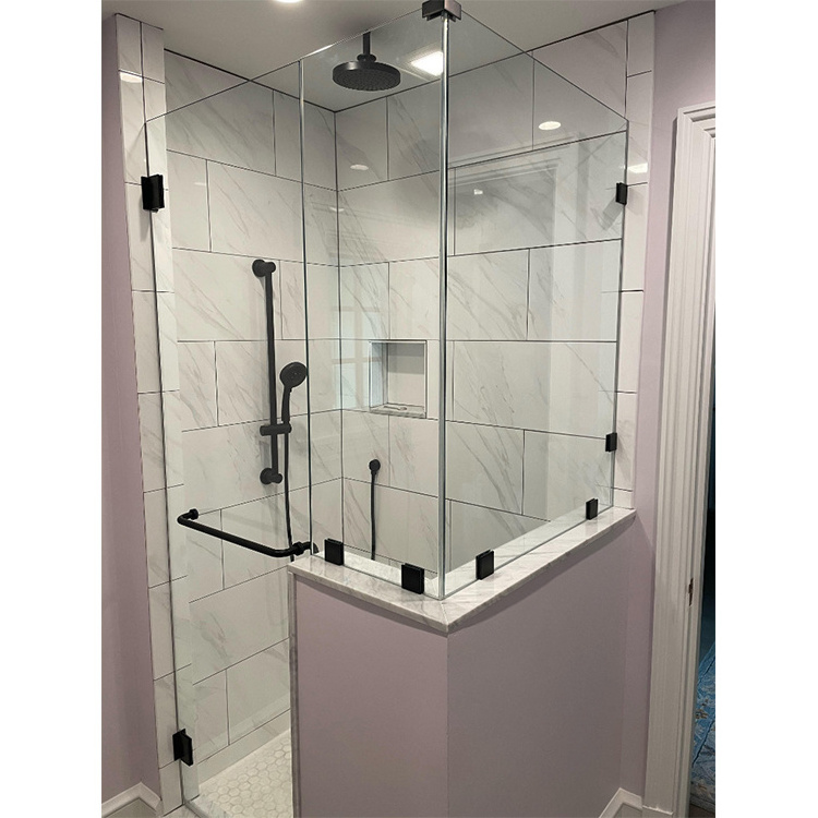 Simple design customized bathroom best glass shower enclosures pivot shower doors for sale