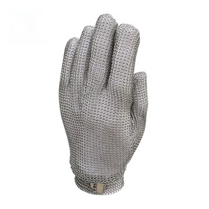 Safety Cut Proof Stainless Steel Metal Mesh Gloves Anti-Cutting Work Gloves