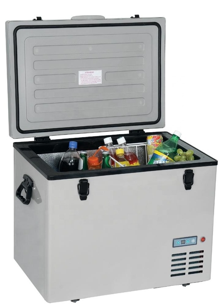 80L DC 12V 24V compressor portable freezer camping fridge