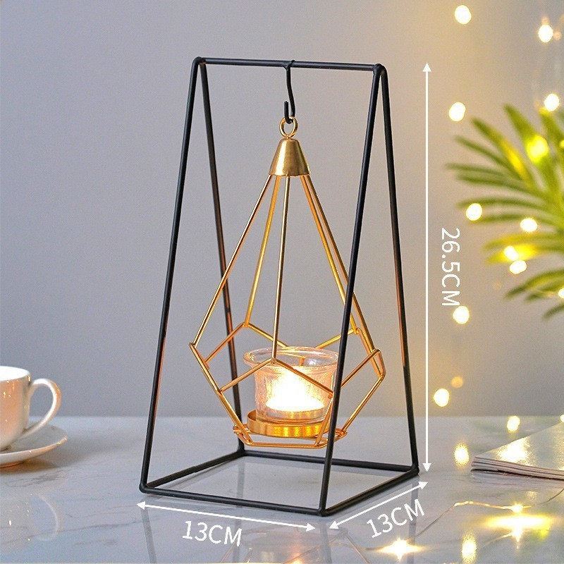 wedding tealight customized luxury gold metal candle holder decorative