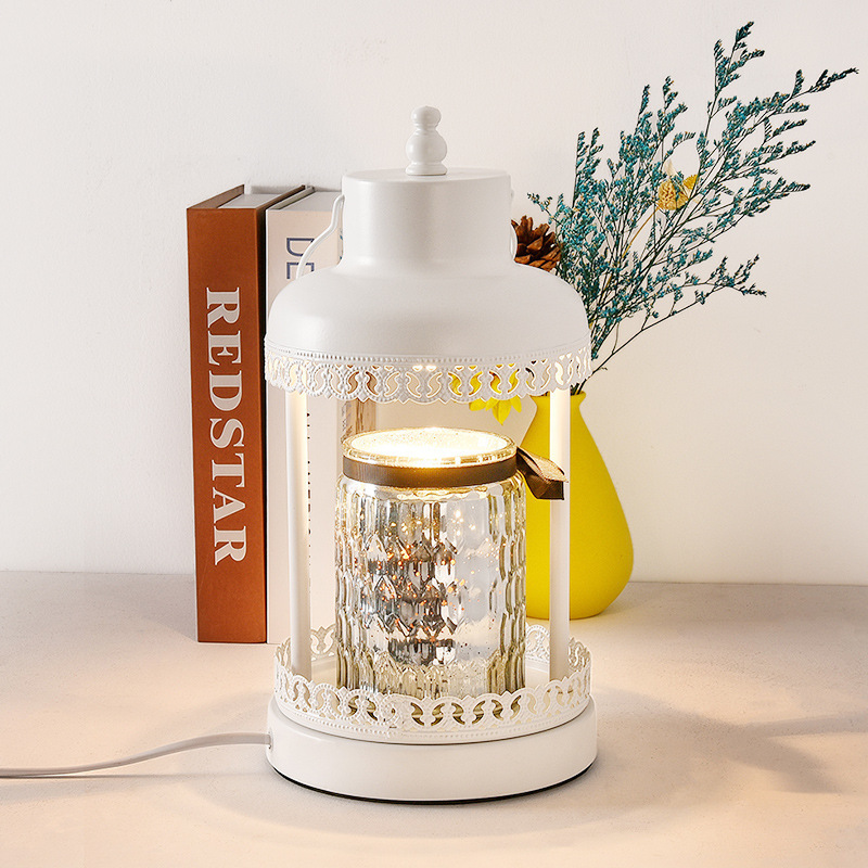 Luxury vintage flameless candle warmer lamp adjustable temperature scented candle warmer lamp