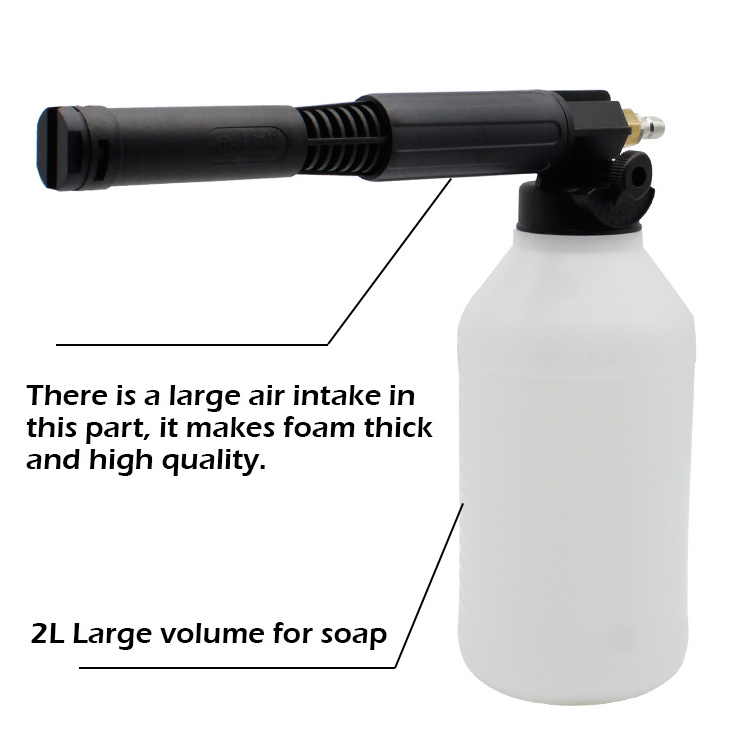 High Pressure Washer Gun Snow Foam Lance Foam Can Cannon 2L Carwash Cannon Foam Cannon Wash Gun