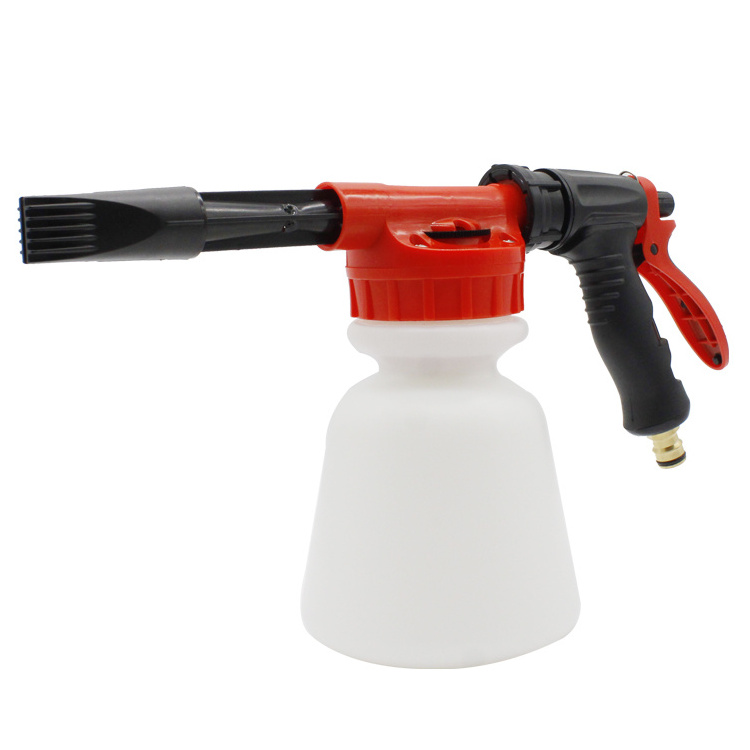 Car Cleaning Washing Foam Watering Pressure Gun Soap Snow Blaster Washer Garden Hose Sprayer with 1L Bottle Pot