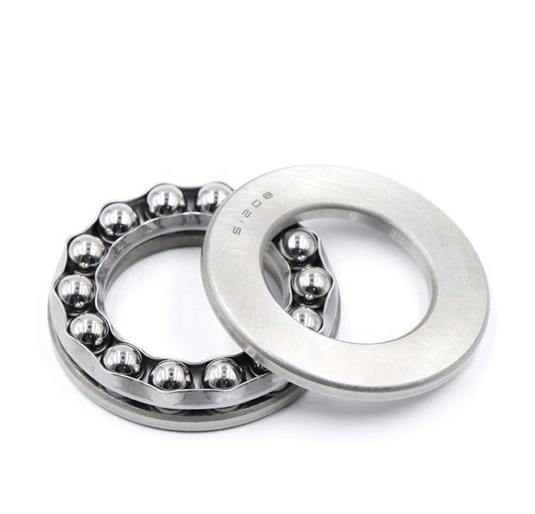 High Quality Professional Customized Thrust Ball Bearing Chrome Steel High Precision Thrust Ball Bearing 51208 51209 51210