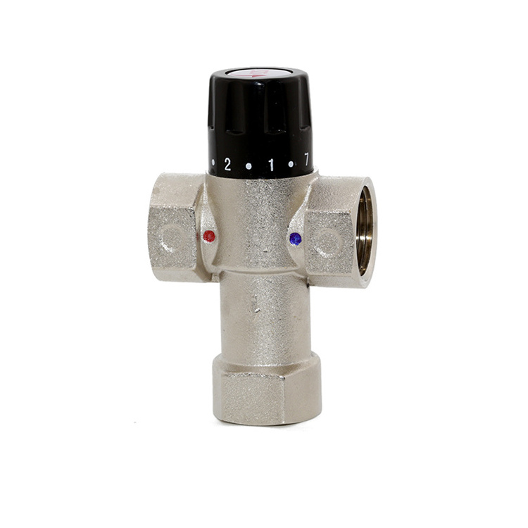 Pipe thermostatic mixing valve controls water temperature valvula selectora 3 way solenoid valve 4 way shower diverter valve