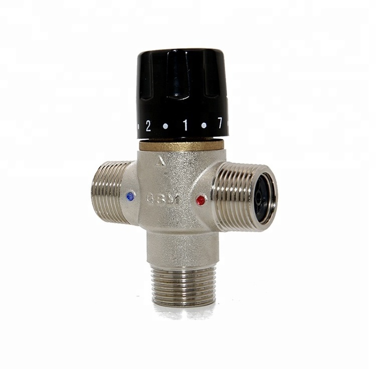 Thermostatic  temperature control valve water heater system valve 3 way thermostatic mixing valve