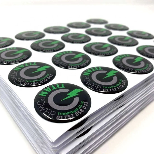 Waterproof dome sticker custom 3D gel label epoxy resin brand dome sticker