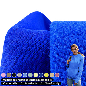 Factory 70 Polyester 30 Cotton Hoody Fleece Fabric Soft Terry Wool Fabric Heavy 560Gsm Polyester/Cotton Fleece Fabric