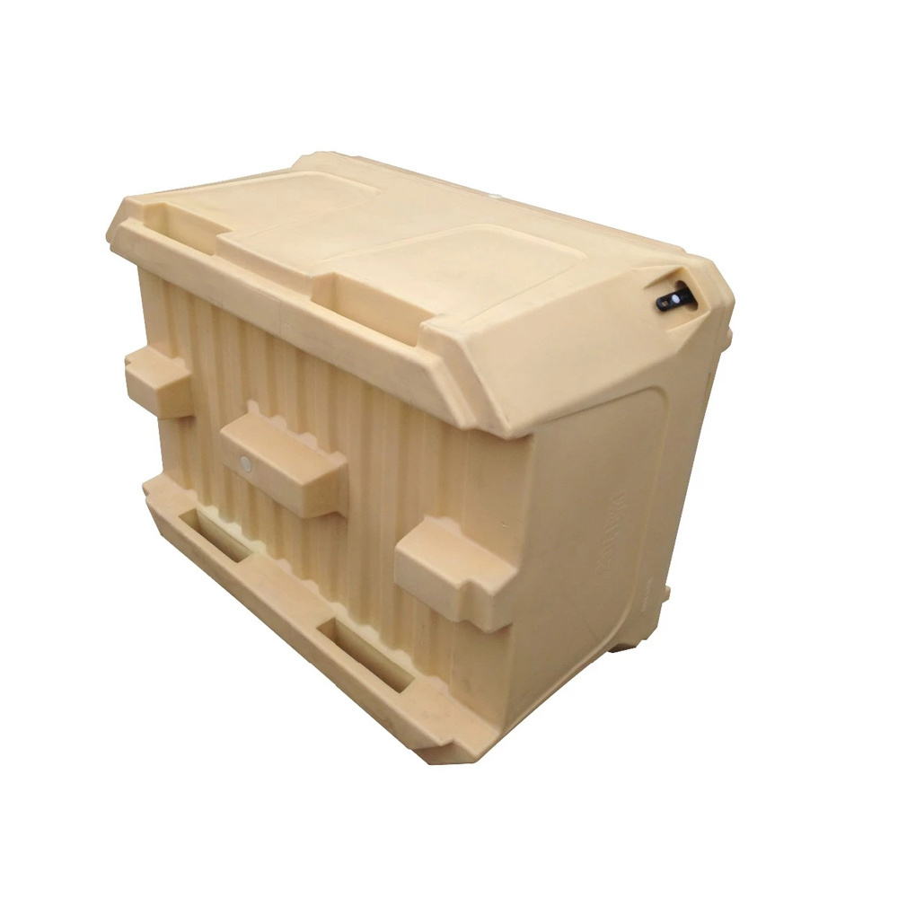 600 litres Rotomolded Plastic insulated rectangle storage box bins live fish transportation container large fish tubs