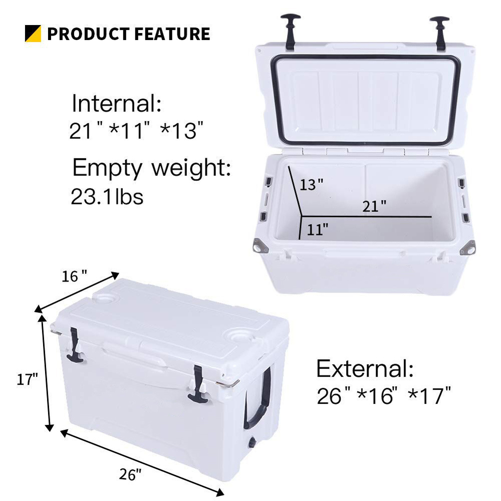 50Quart Excursion Performance Hard aussie box marine bbq handy cooler Rotational