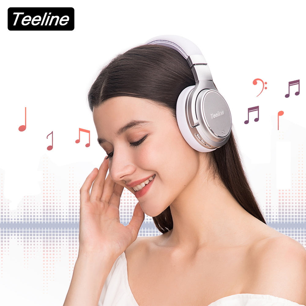 Teeline 2024 High Quality M1 Over-ear Headset ANC Wireless Bluetooth 5.1 Game Headphones with Microphone