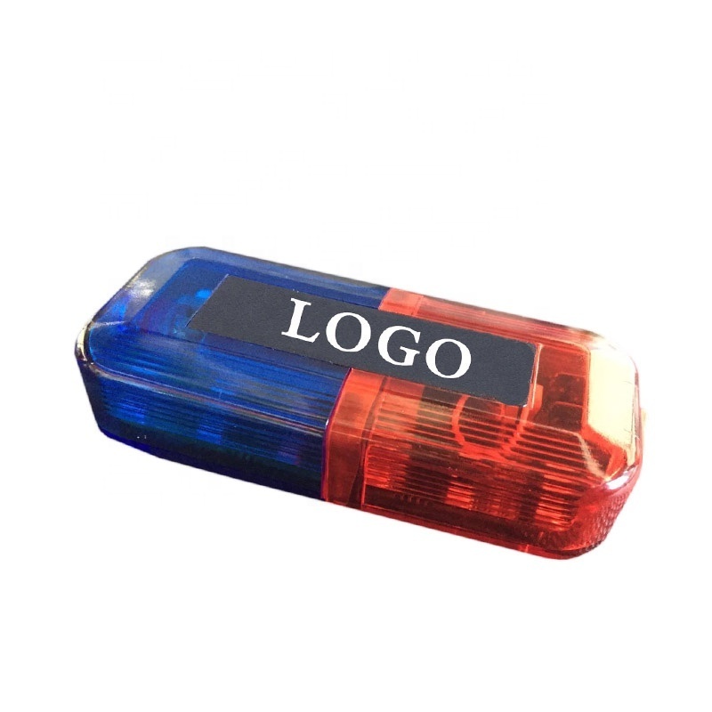 OEM IP68 Factory Wholesale Rechargeable Shoulder Mounted Red Blue Strobe Traffic Strobe Warning Shoulder Light