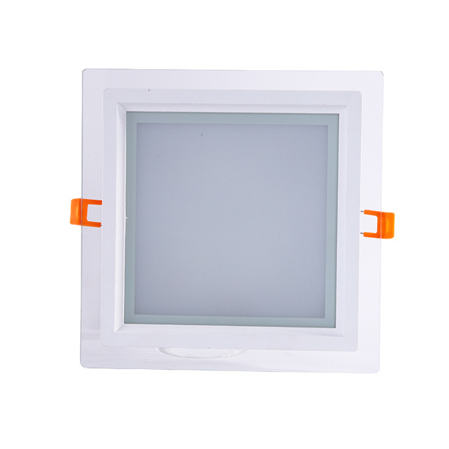 Glass 6W 12W 18W LED Panel Light Ultra Thin Downlight Round Recessed Ceiling Spot Light AC85-265V