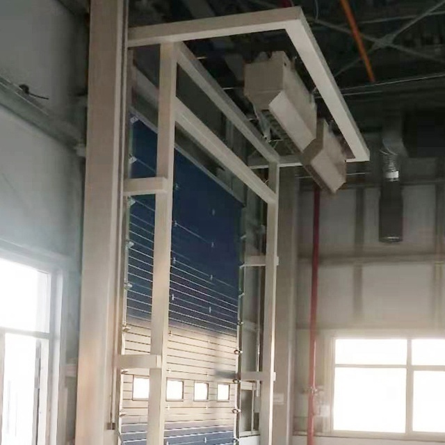 Gas fired air curtain for doors in factories , shopping malls and warehouses, and internal doors between areas of different temp