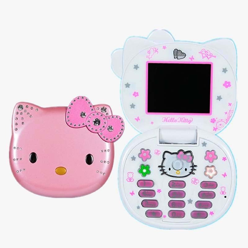 New Cute Mini Koki Mobile Phone Flip Cartoon F80 Kids Dual Sim 2G GSM Keyboard Botton MP3 Player Unlocked Feature Cellphone