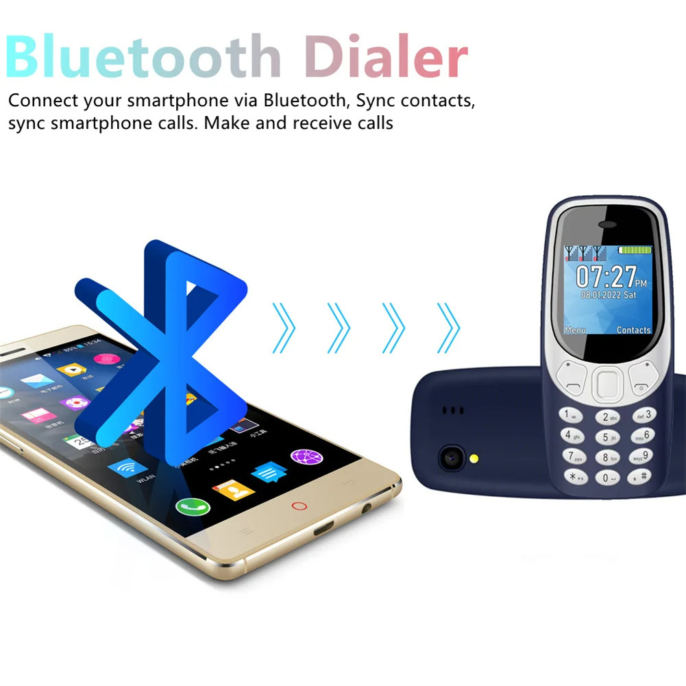 Q3308 Pro 3 SIM Card 3 Standby Mini Small Mobile Phone Dial Magic Voice Fm Radio Celulares Wireless Call Recording Cellphone