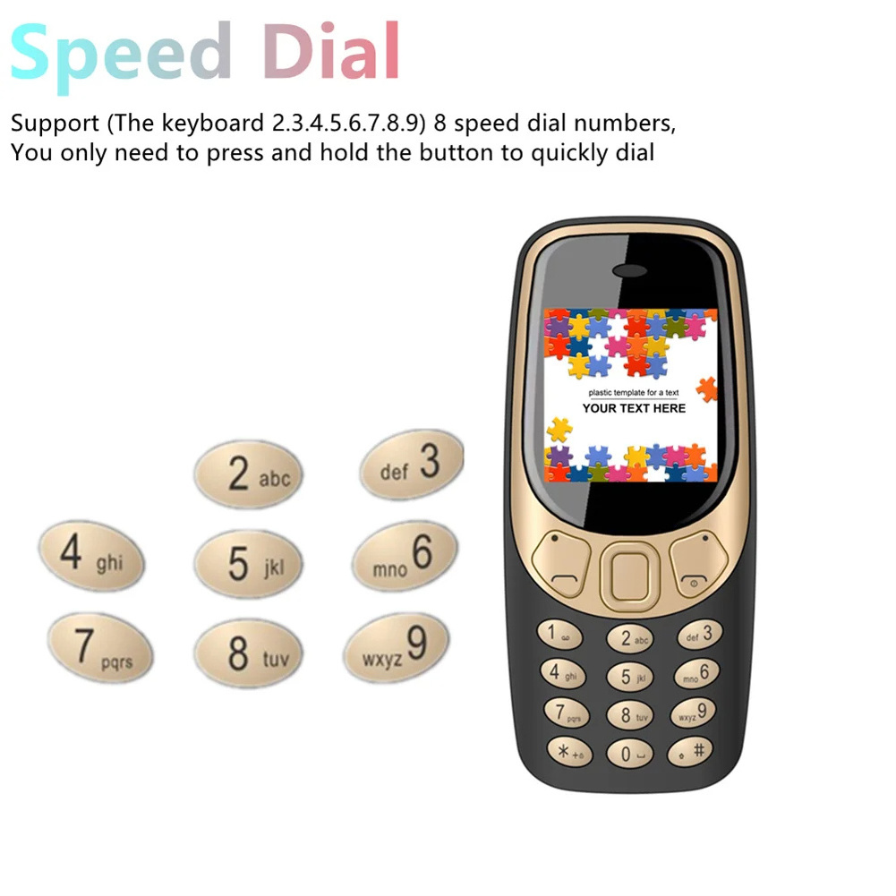 Q3308 Pro 3 SIM Card 3 Standby Mini Small Mobile Phone Dial Magic Voice Fm Radio Celulares Wireless Call Recording Cellphone