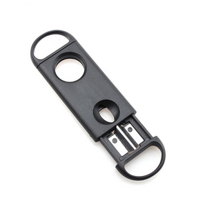 Wholesale Customized Logo Cigar Accessories Round Cutter Guillotine Custom Stainless Steel Cigar V Cutter